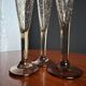 Champagne flutes bubble glass Biot