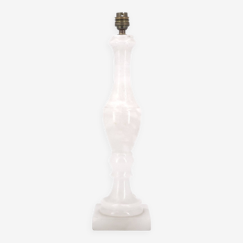 White alabaster column lamp, 1960s