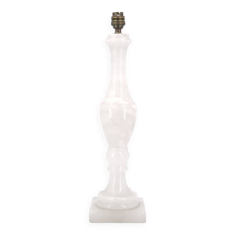 White alabaster column lamp, 1960s