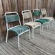 Set of 4 vintage 1960s Scoubidou children's chairs