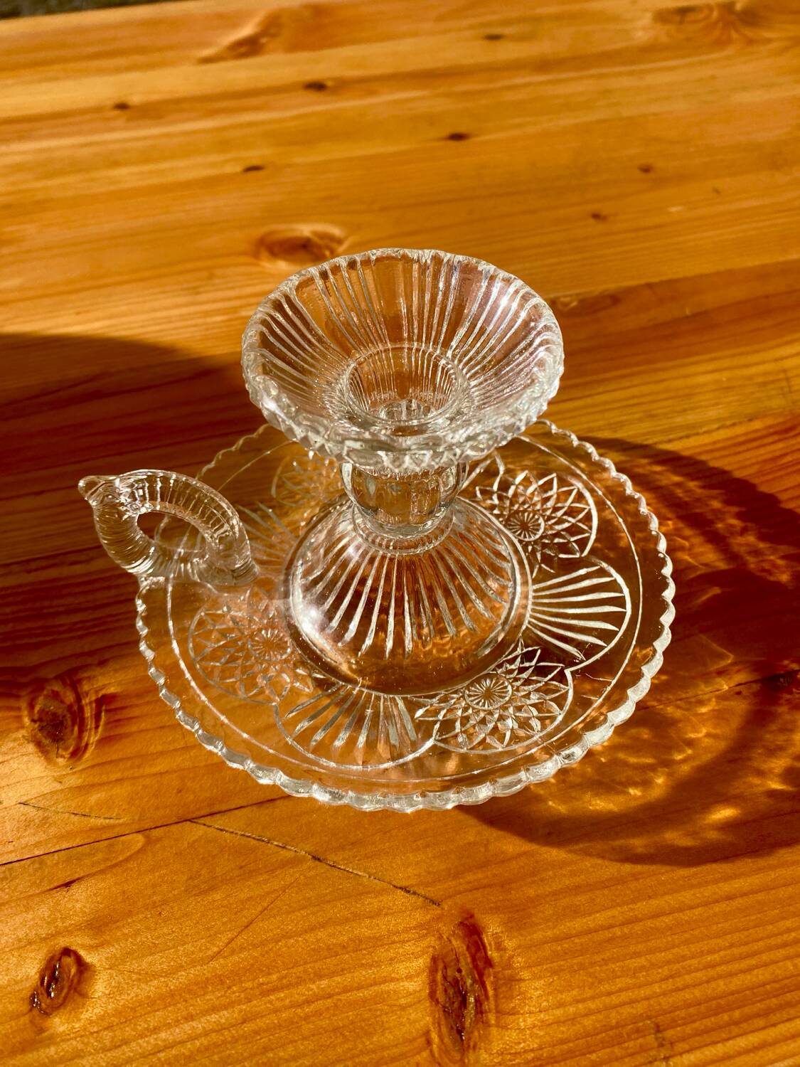 Glass hand candle holders