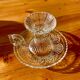 Glass hand candle holders