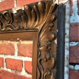 Wooden frame and stucco moldings