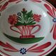 Eastern earthenware soup plate early 20th century