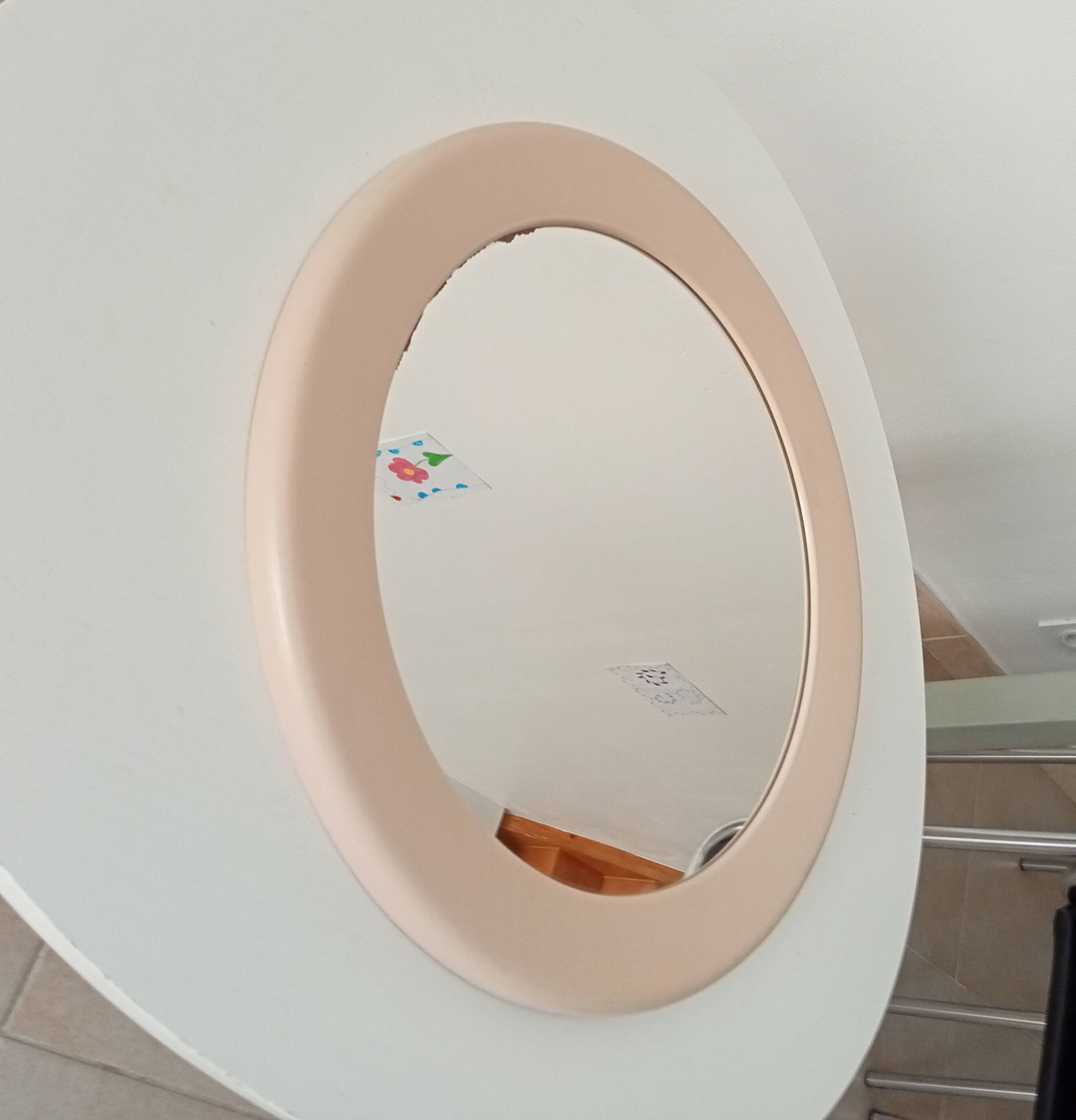 Vintage 70s round mirror Syla style