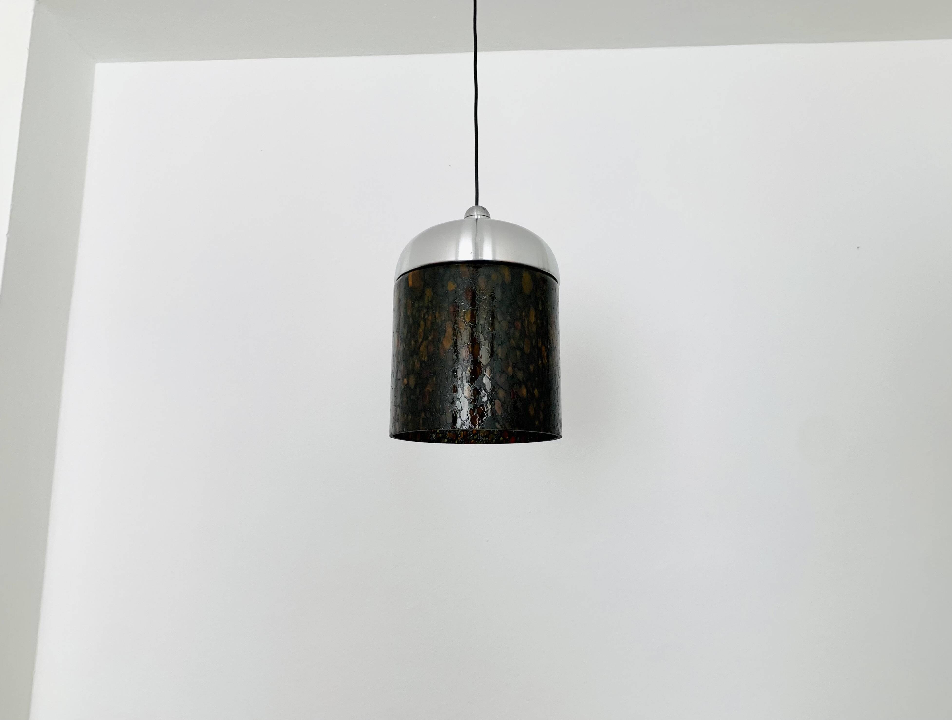 Glass Pendant Lamp by Peill and Putzler