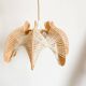 Suspension vintage en fil et bois