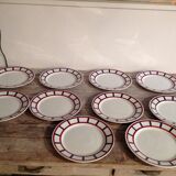 Series of 10 dessert plates