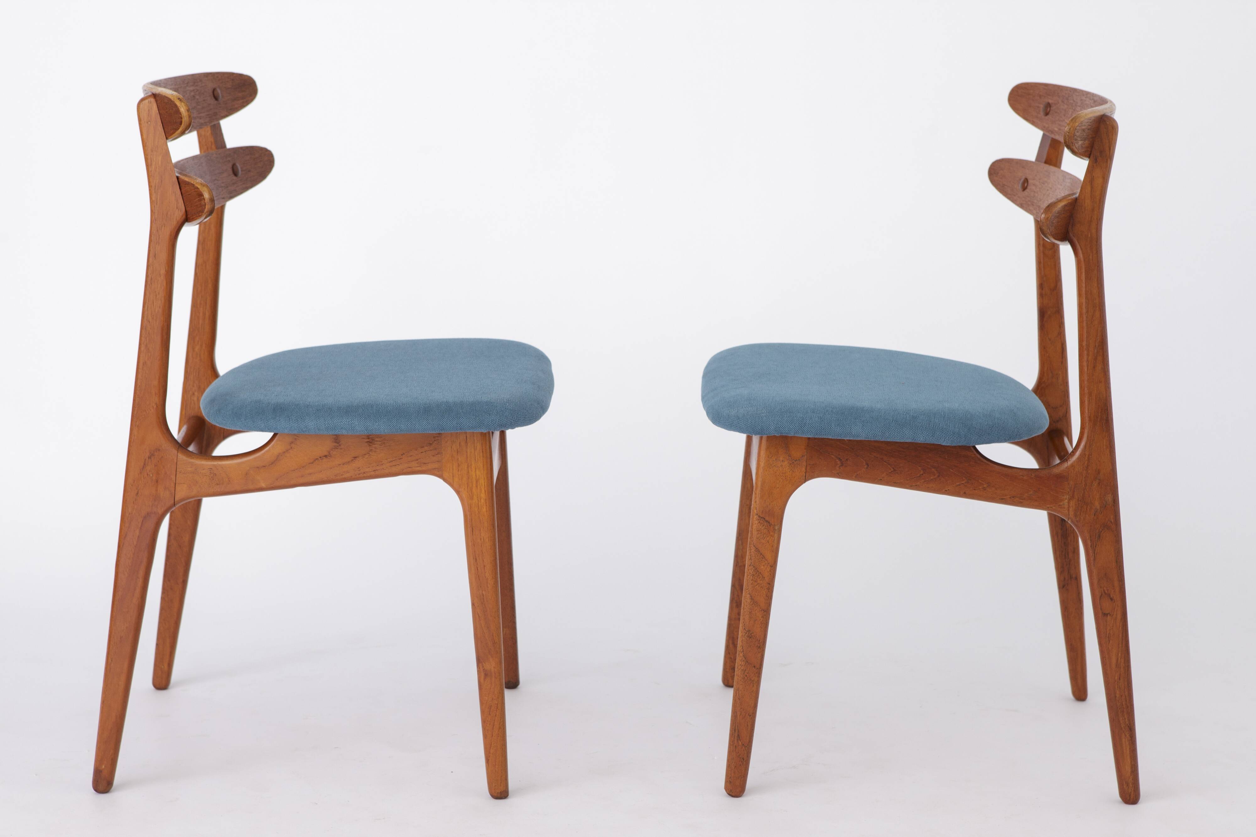 2 chaises vintage 1960 en teck danois