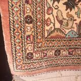 Fine wool and silk carpet