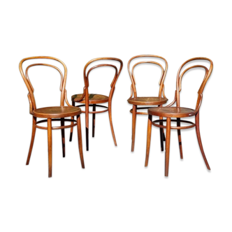 4 chaises bistrot n°14 Horgen-Glaris Suisse années 20