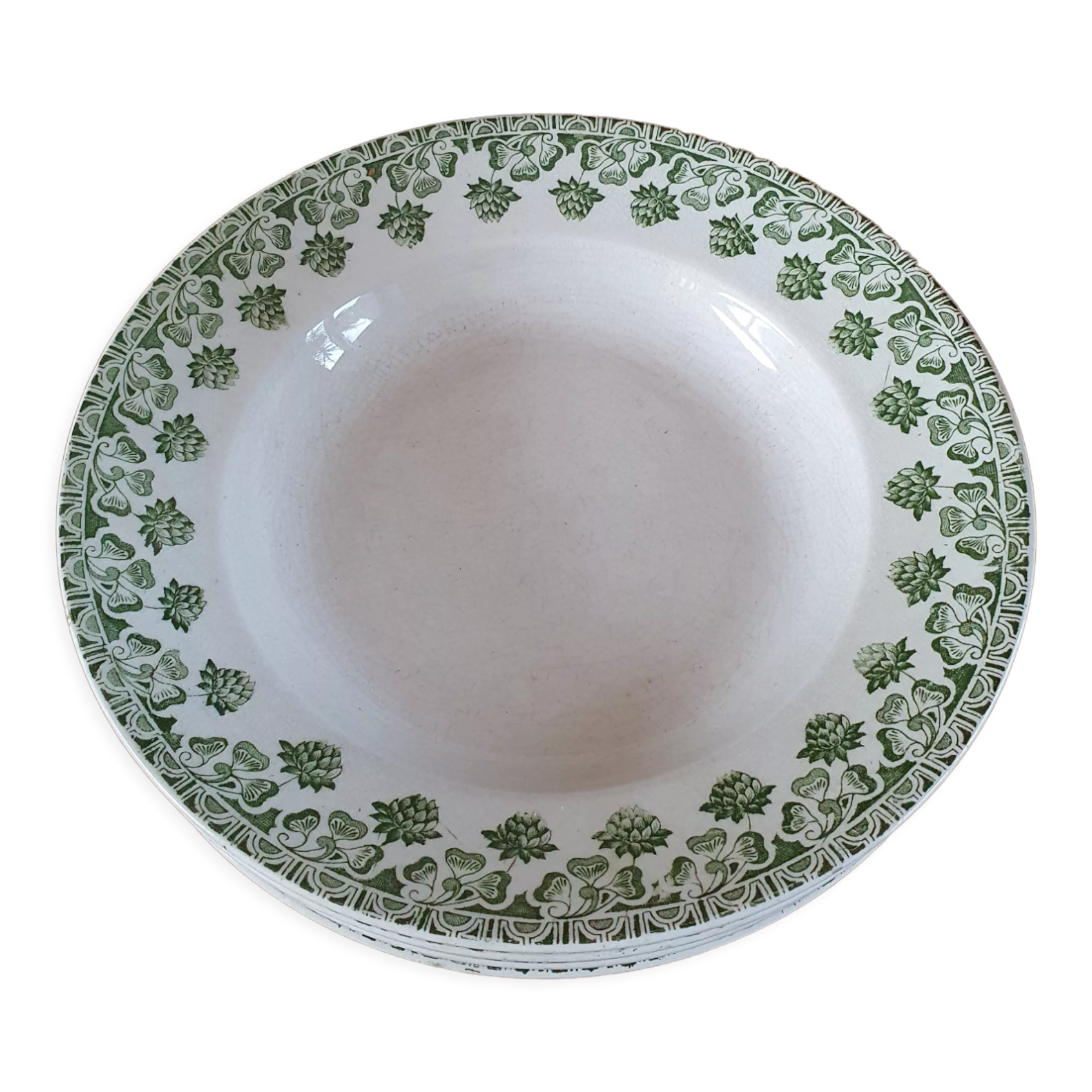 6 hollow plates Terre de fer