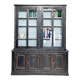 Display cabinet in patinated wood
