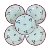5 dessert plates Sarreguemines