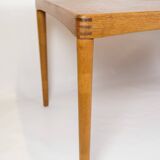 Dining Table Made In Oak With Tapped Collections By Henry W. Klein For Bramin From 1960s
