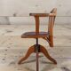 Siège de bureau rotatif en chêne, 1930s