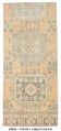 2x5 Turkish Vintage Runner Rug: Light Orange Peach Handmade Carpet 75x170Cm