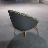 Fauteuil œuf  EGG années 50 style Jean Royere
