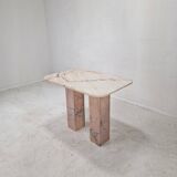 Italian Marble Side Table, 1980s