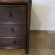 Vintage 3-drawer chest of drawers - wood, bamboo and woven rattan - 1980s