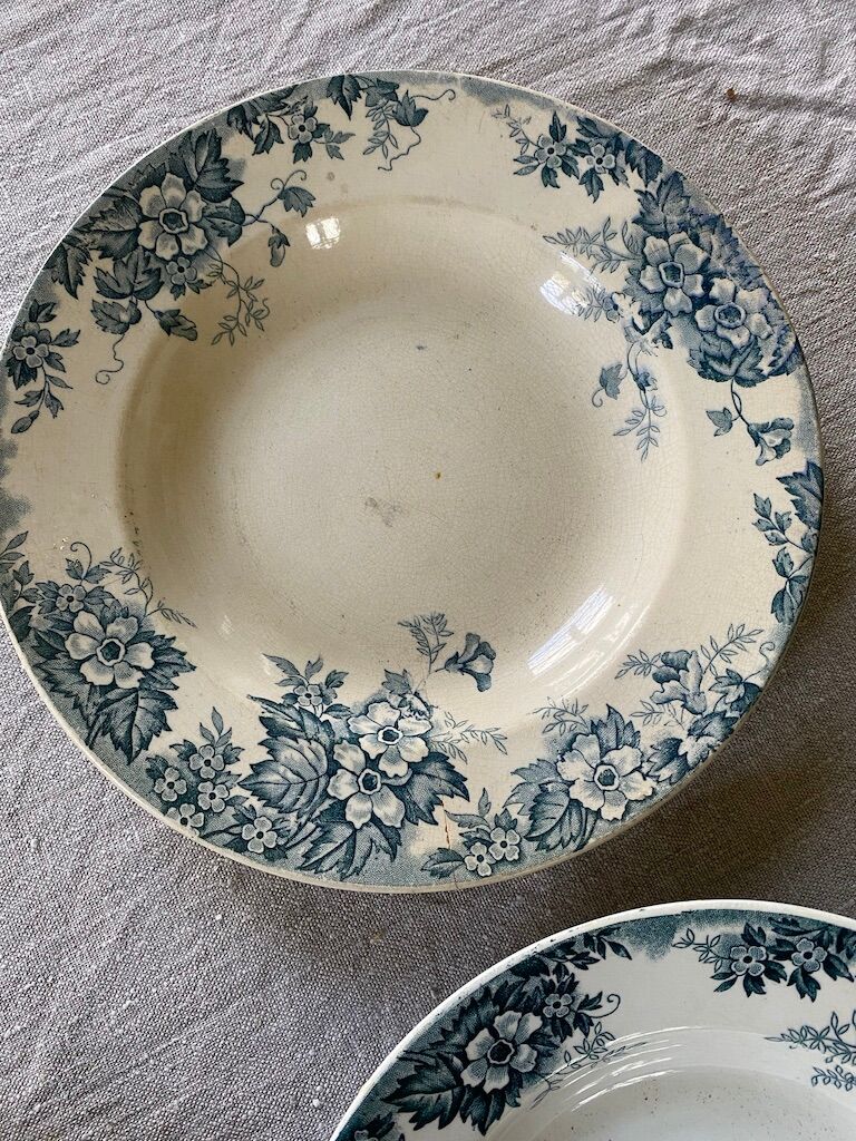 6 plates hollow iron earth "Marie Louise"