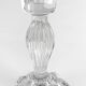 Pair of molded glass candle holders