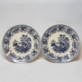 2 Antique Gilman Sacavem Statue Dinner Plates / Serving Dishes