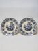 2 Antique Gilman Sacavem Statue Dinner Plates / Serving Dishes