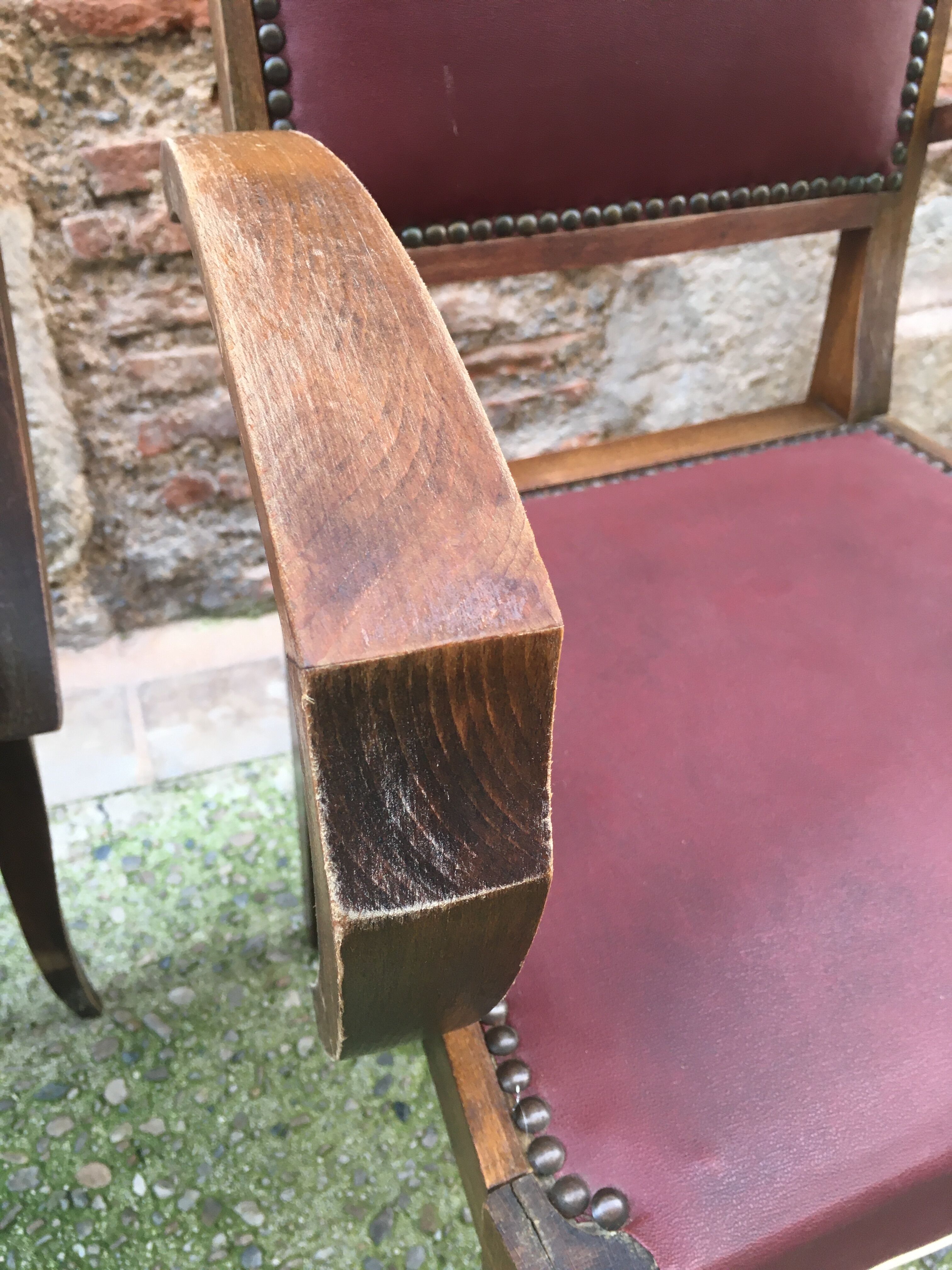 Pair of bridges art deco armchairs