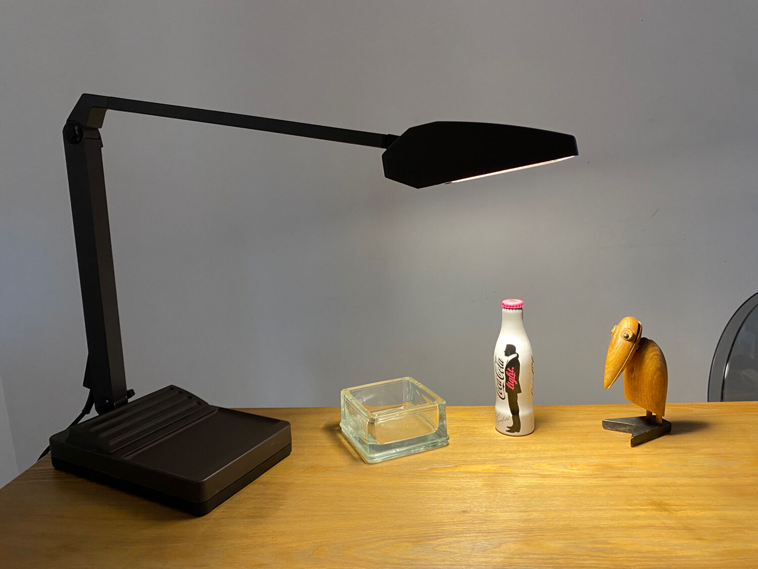 Neon desk lamp Waldmann TL 111 vintage 80s