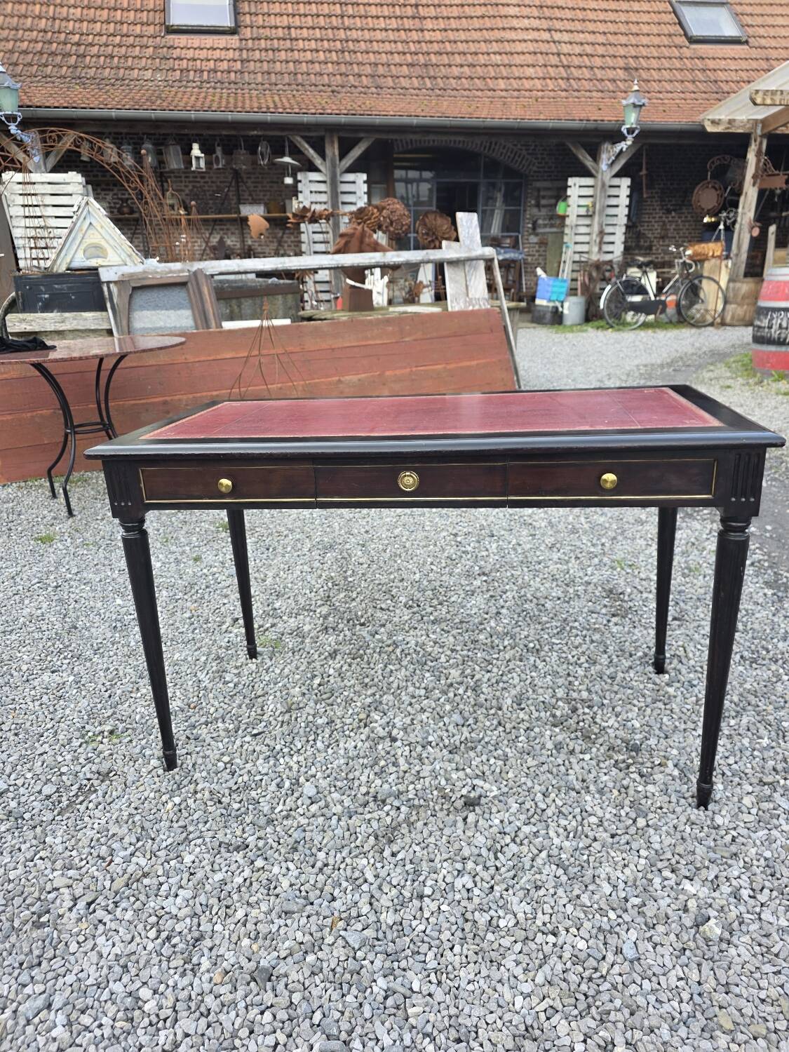 Louis XVI style mahogany desk from the 20th century.