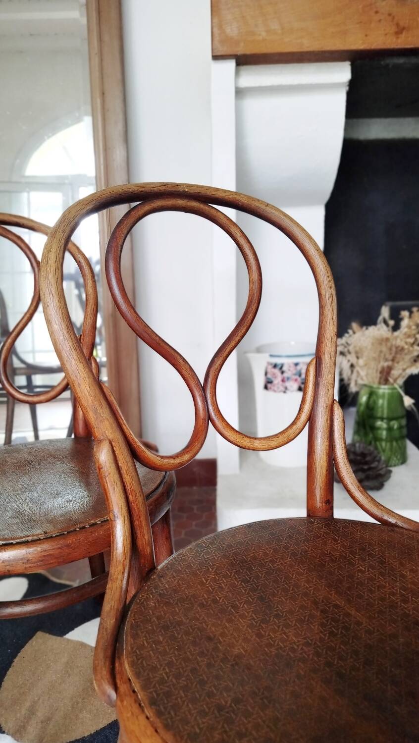 4 chaises Thonet modèle 20