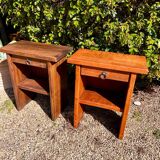 Brutalist bedside tables