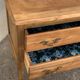 Solid raw walnut jump cabinet