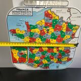Vintage educational game: France's departments codification Mob