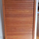 Rolling curtain filing cabinet in vintage oak