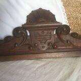 Old wooden pediment