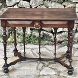 Louis XIII Style Walnut Writing Table, 19th Century