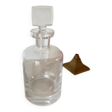 Glass decanter, square cap