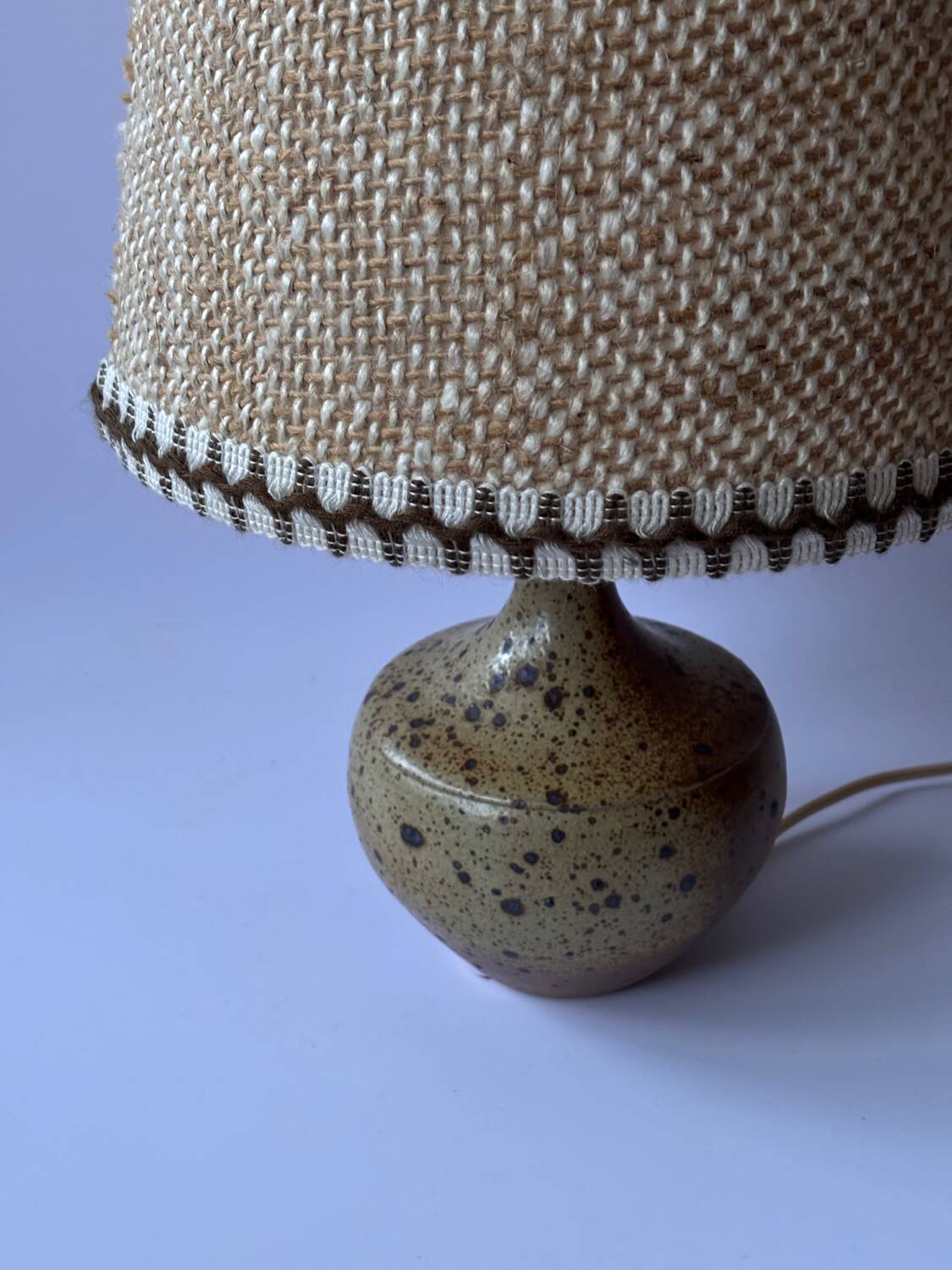 Vintage stoneware lamp