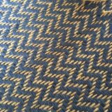 Hemp and wool woven carpet - 132x72cm