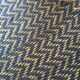 Hemp and wool woven carpet - 132x72cm