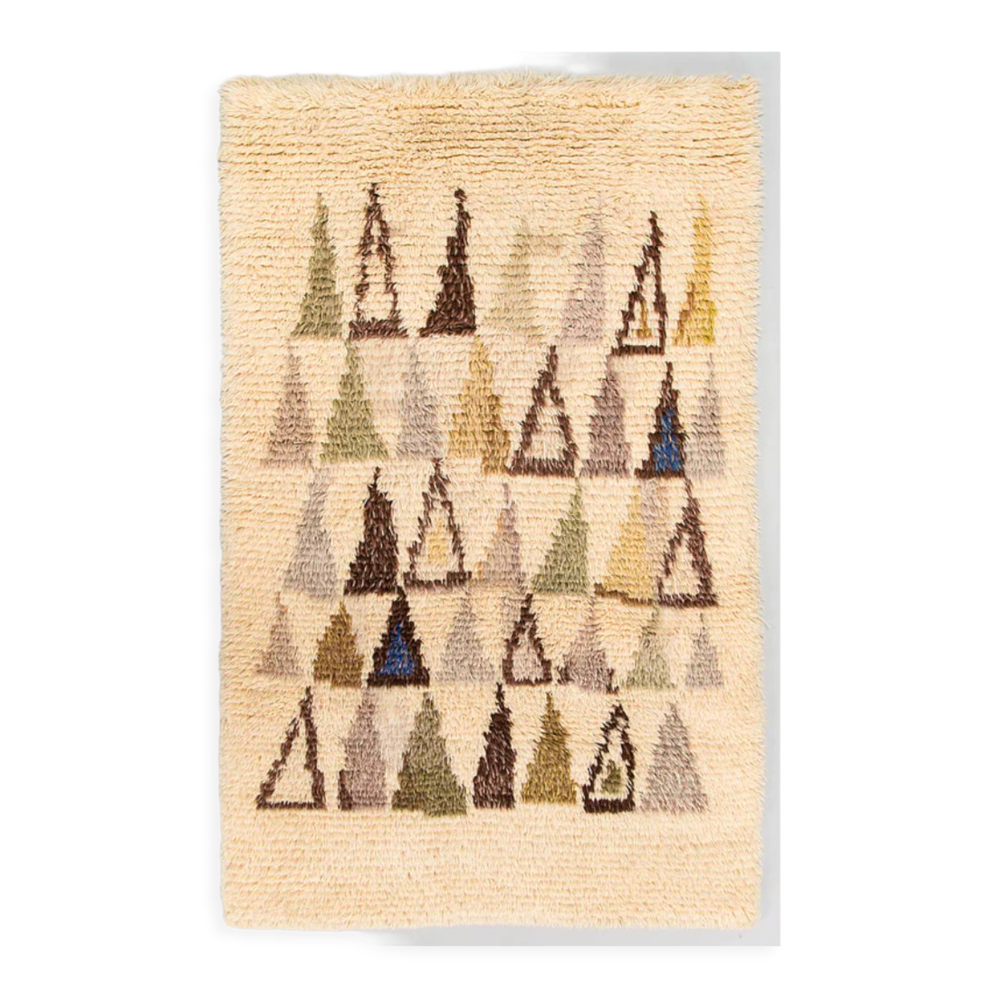 Scandinavian rug Rya by Maija Kolsi Makela, 160x100cm