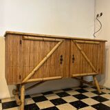 Rattan sideboard 1960