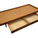 Teak daybed 1960s minimalist design with drawers