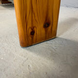 Pine coffee table & glass top