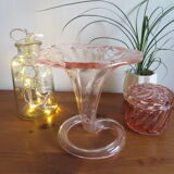 Pink glass vase