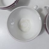 6 cups Digoin Sarreguemines