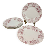 6 Assiettes plates Amandinoise Anémone