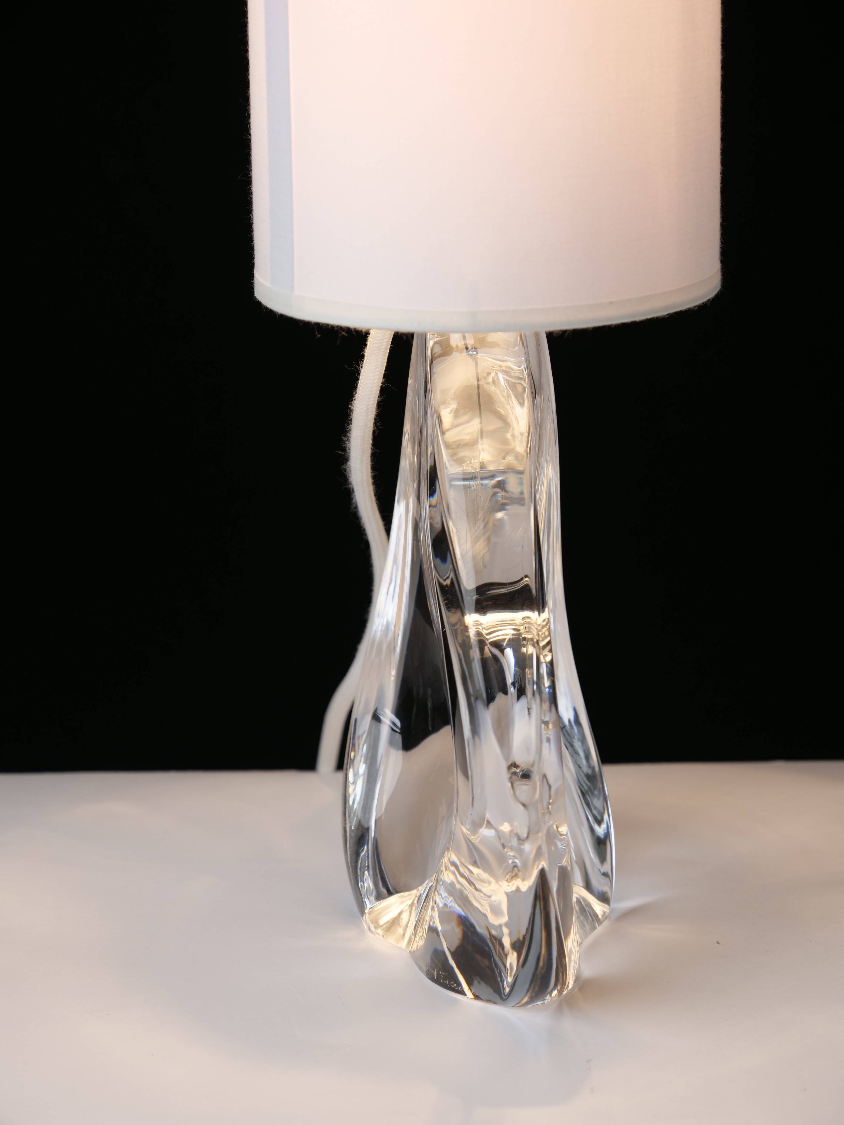 Crystal bedside lamp from daum france
